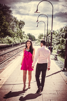 Ariane and Simon on location engagement portraits. Photos by Motti Montreal|Vaudreil wedding photographer